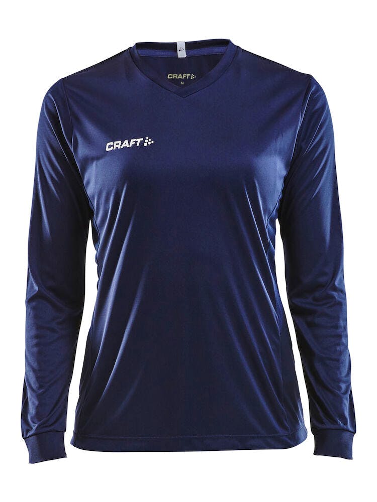 Squad Jersey Solid LS Navy Dam